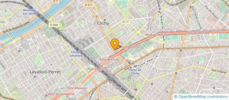 localisation de l'entreprise MONSIEUR TONY SAGAZ  CLICHY