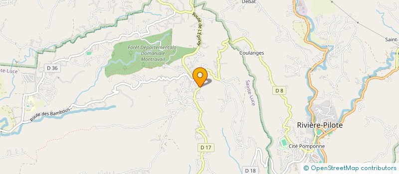 localisation de l'entreprise MONSIEUR TONY SAINT JEAN  SAINTE-LUCE