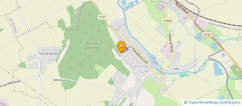 localisation de l'entreprise MONSIEUR TONY SANTAROSSA à GARENNES-SUR-EURE