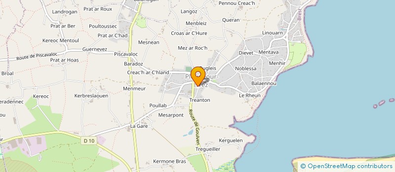 localisation de l'entreprise MONSIEUR TONY SERVAIN  PLOUNEOUR-BRIGNOGAN-PLAGES