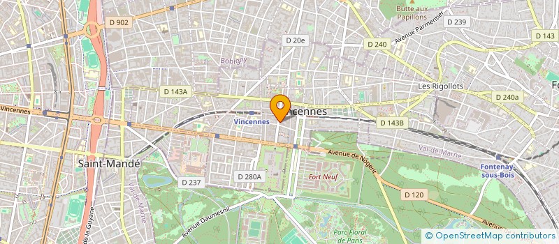 localisation de l'entreprise MONSIEUR TONY SIMEONI à VINCENNES