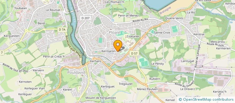 localisation de l'entreprise MONSIEUR TONY SPINEC à DOUARNENEZ