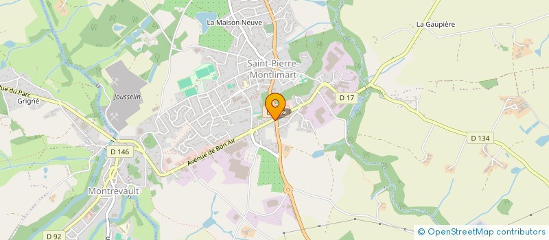 localisation de l'entreprise MONSIEUR TONY TEMPLERAUD  BEAUPREAU-EN-MAUGES