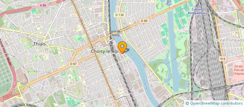 localisation de l'entreprise MONSIEUR TONY THICH  CHOISY-LE-ROI