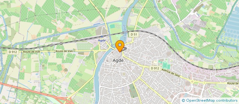 localisation de l'entreprise MONSIEUR TONY THIERRY  AGDE