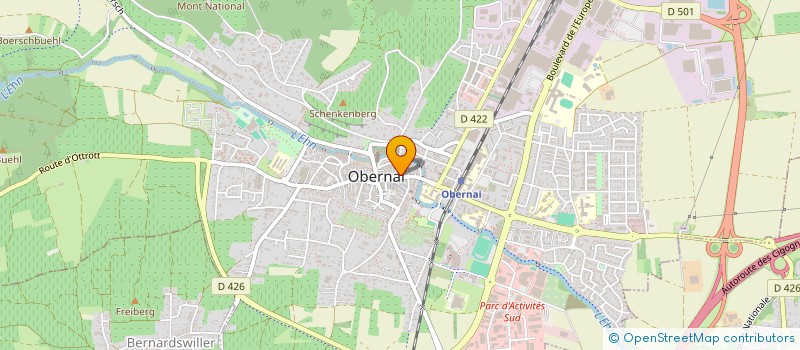 localisation de l'entreprise MONSIEUR TONY THONG  OBERNAI