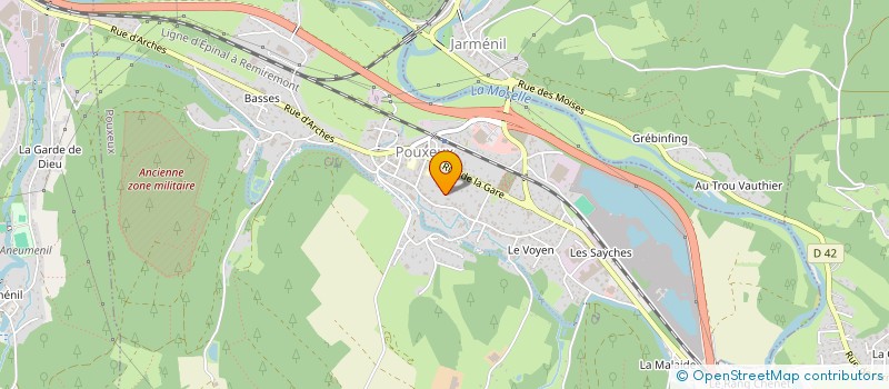 localisation de l'entreprise MONSIEUR TONY TILLOI  POUXEUX