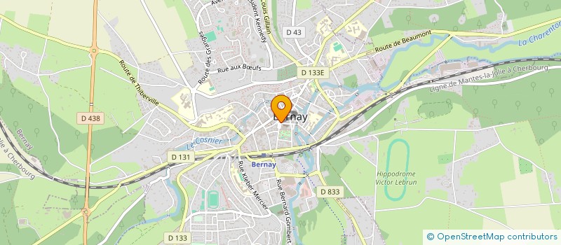 localisation de l'entreprise MONSIEUR TONY TOQUARD  BERNAY