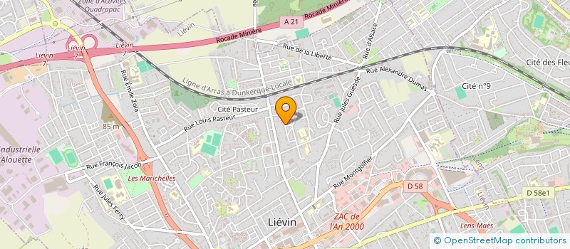 localisation de l'entreprise MONSIEUR TONY VAIRELLES  LIEVIN