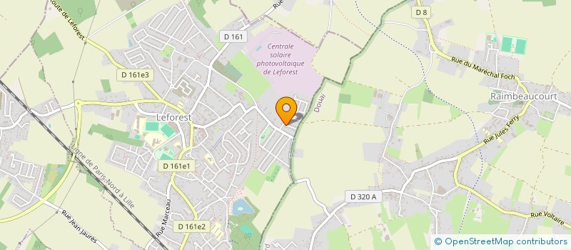 localisation de l'entreprise MONSIEUR TONY VERCRUYSSE  LEFOREST