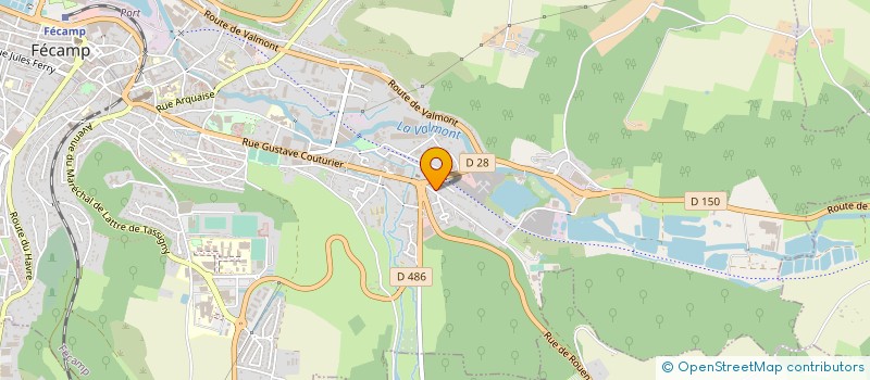 localisation de l'entreprise MONSIEUR TONY VIDAL  FECAMP