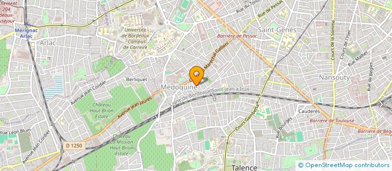 localisation de l'entreprise MONSIEUR TONY WADDINGTON  TALENCE