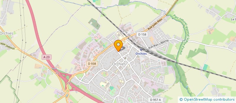 localisation de l'entreprise MONSIEUR TONY WEST  ORCHIES