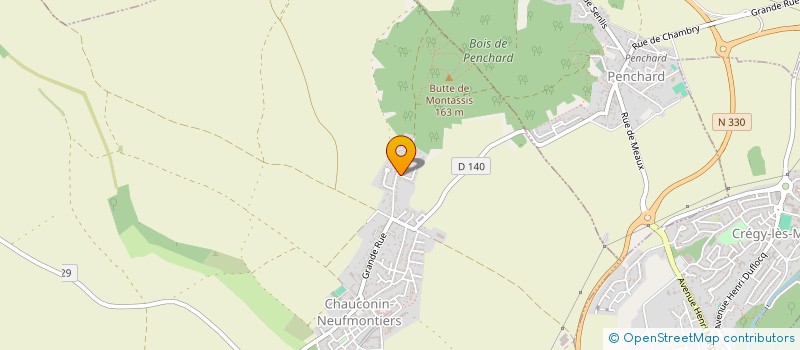 localisation de l'entreprise MONSIEUR TONY WILHELM  CHAUCONIN-NEUFMONTIERS