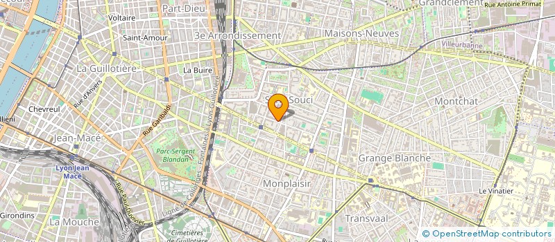 localisation de l'entreprise MONSIEUR TOSSAVI AGODOMOU  LYON