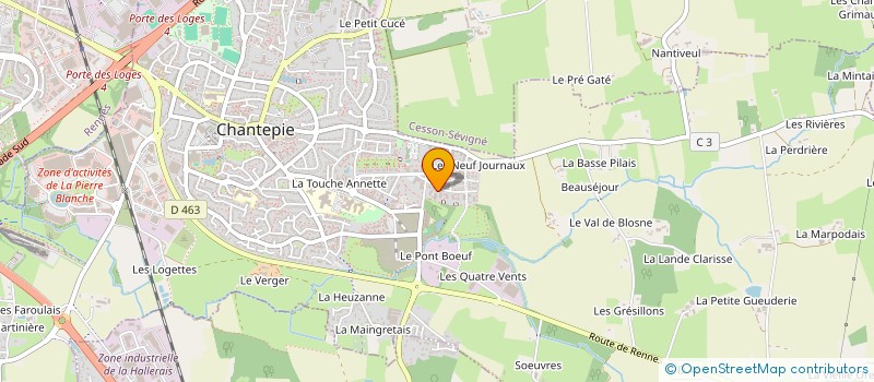 localisation de l'entreprise MONSIEUR TOU LY à CHANTEPIE