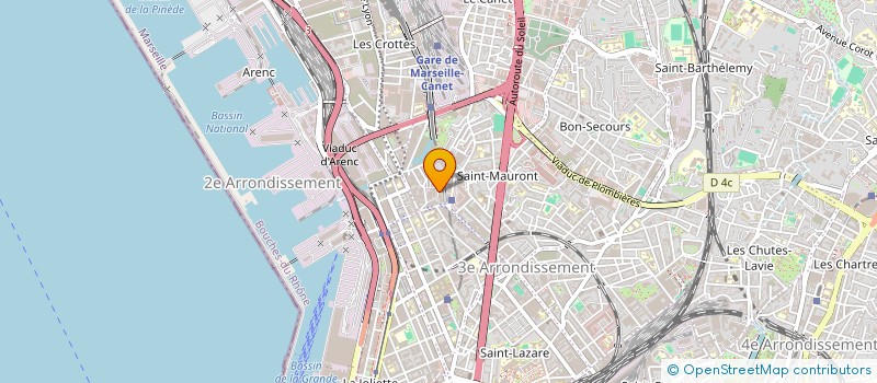 localisation de l'entreprise MONSIEUR TOUATI ABDELLILAH  MARSEILLE