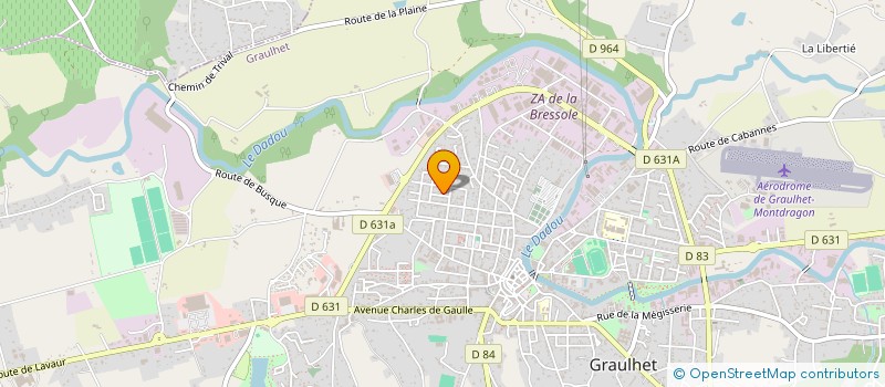 localisation de l'entreprise MONSIEUR TOUATI BOUCHELIL  GRAULHET