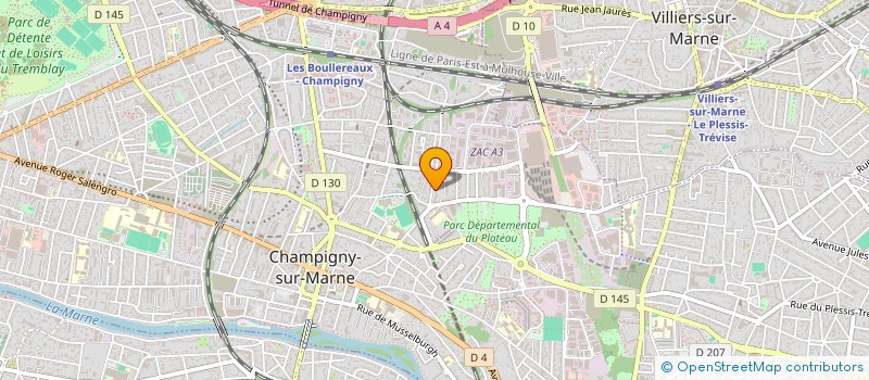 localisation de l'entreprise MONSIEUR TOUDO GARRY à CHAMPIGNY-SUR-MARNE