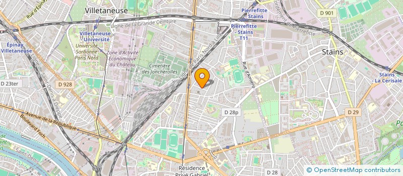 localisation de l'entreprise MONSIEUR TOUFIK ADJAZ  PIERREFITTE-SUR-SEINE