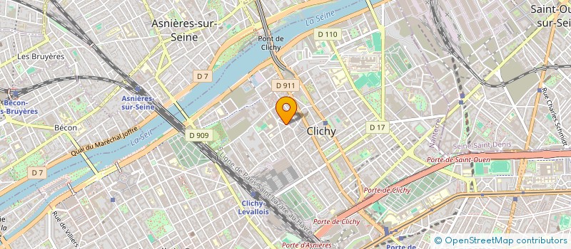 localisation de l'entreprise MONSIEUR TOUFIK BENAKLI à CLICHY
