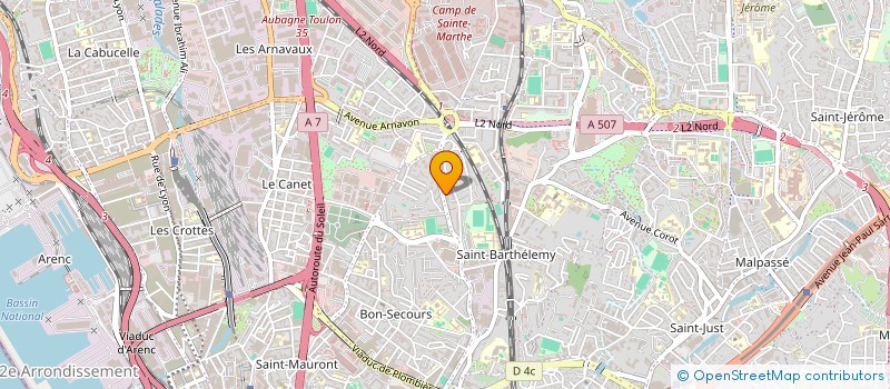 localisation de l'entreprise MONSIEUR TOUFIK CHACHOUA à MARSEILLE