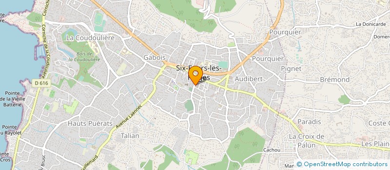 localisation de l'entreprise MONSIEUR TOUFIK CHRHILA à SIX-FOURS-LES-PLAGES