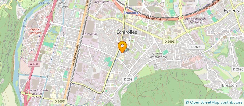 localisation de l'entreprise MONSIEUR TOUFIK DERBAL  ECHIROLLES