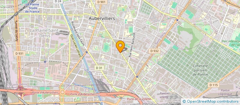localisation de l'entreprise MONSIEUR TOUFIK HADDAD à AUBERVILLIERS