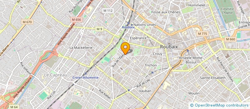 localisation de l'entreprise MONSIEUR TOUFIK HADJIDJ  ROUBAIX