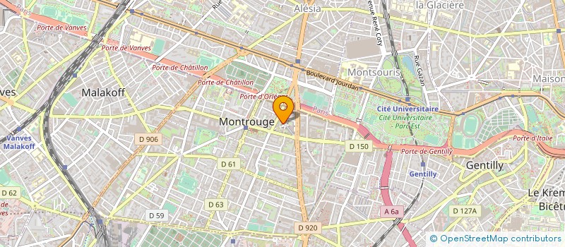 localisation de l'entreprise MONSIEUR TOUFIK MADJOUBI  MONTROUGE