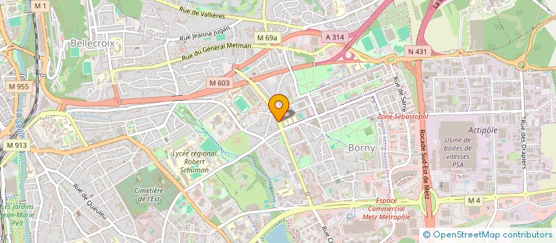 localisation de l'entreprise MONSIEUR TOUFIK REGUIEG  METZ