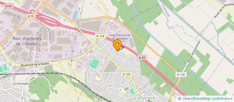 localisation de l'entreprise MONSIEUR TOUFIK TOUMAINT  LA VERPILLIERE