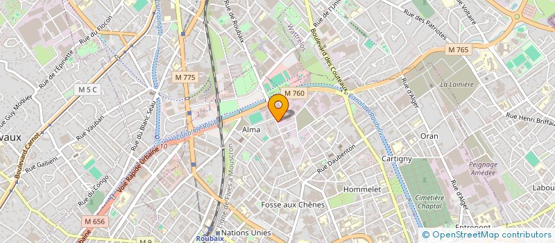 localisation de l'entreprise MONSIEUR TOUFIK TOUTAOUI  ROUBAIX