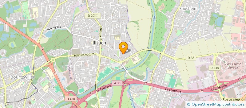 localisation de l'entreprise MONSIEUR TOUFIQUE RACHDI à ILLZACH