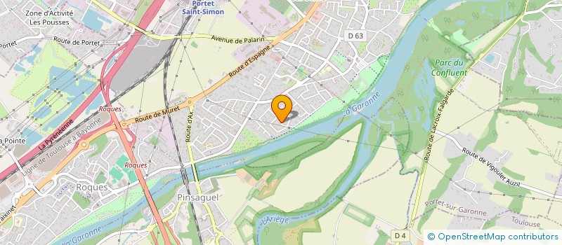 localisation de l'entreprise MONSIEUR TOUFIRK OUERFELLI  PINSAGUEL