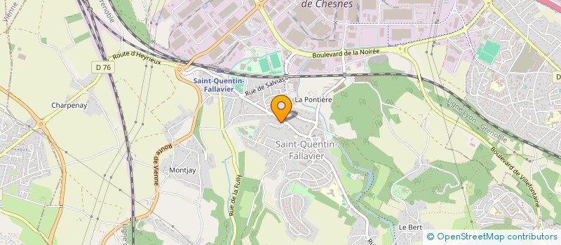 localisation de l'entreprise MONSIEUR TOUHAMI BENMAKHLOUF à SAINT-QUENTIN-FALLAVIER