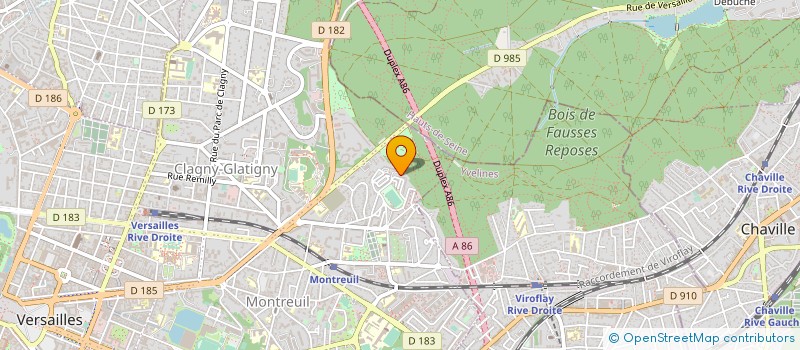 localisation de l'entreprise MONSIEUR TOUMANI DIALLO à VERSAILLES