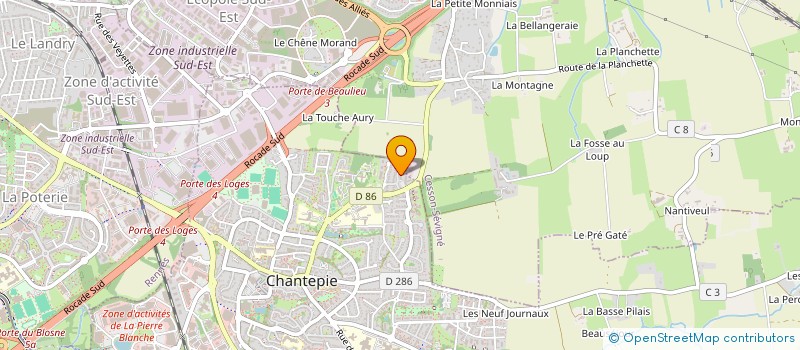 localisation de l'entreprise MONSIEUR TOUMANI DIARRAT  CHANTEPIE