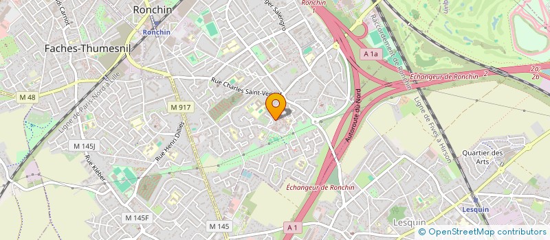 localisation de l'entreprise MONSIEUR TOUMANI SOUMAHORO  RONCHIN