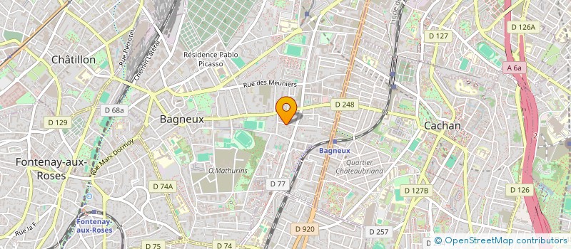 localisation de l'entreprise MONSIEUR TOUMANI TOURE à BAGNEUX