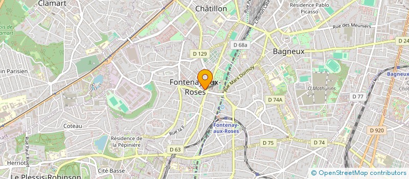 localisation de l'entreprise MONSIEUR TOUMANY TRAORE  FONTENAY-AUX-ROSES