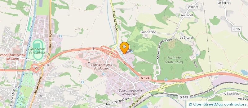 localisation de l'entreprise MONSIEUR TOUMI FATHI  AUCH