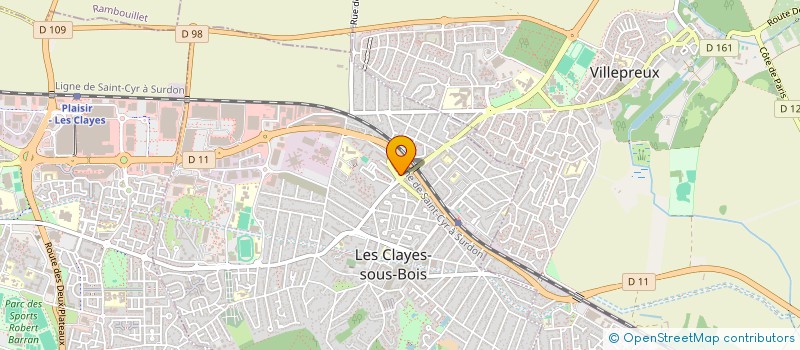 localisation de l'entreprise MONSIEUR TOUMY HELLAL  PLAISIR