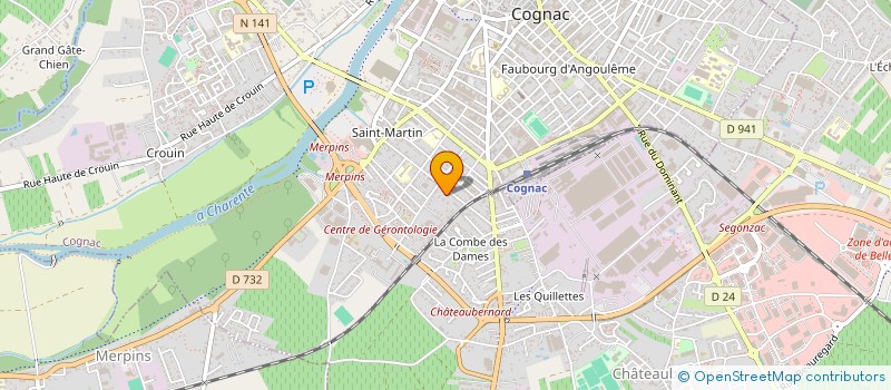 localisation de l'entreprise MONSIEUR TOURA GASSAMA à COGNAC