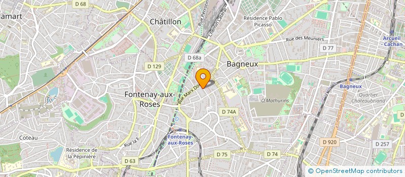 localisation de l'entreprise MONSIEUR TOUSSAIN ISIDORE à FONTENAY-AUX-ROSES