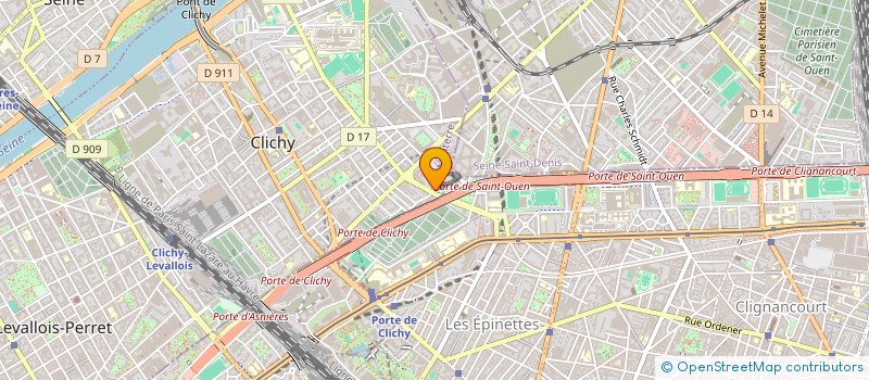 localisation de l'entreprise MONSIEUR TOUSSAINT BANGA à CLICHY