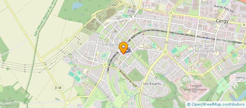 localisation de l'entreprise MONSIEUR TOUSSAINT FREDERIC GANGNITO  CERGY