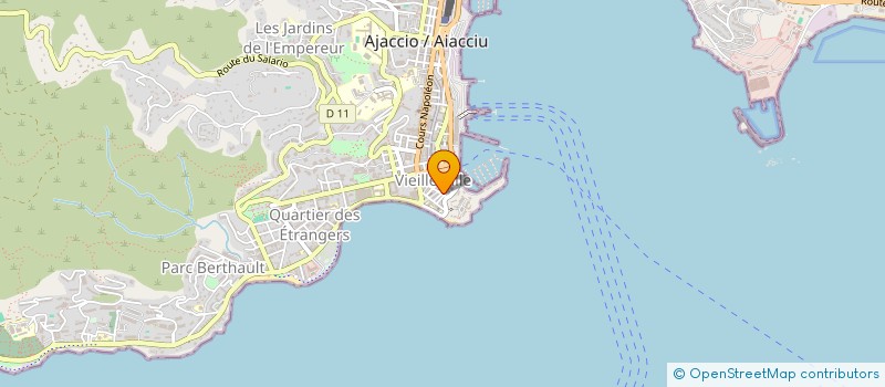 localisation de l'entreprise MONSIEUR TOUSSAINT OLIVIERI à AJACCIO