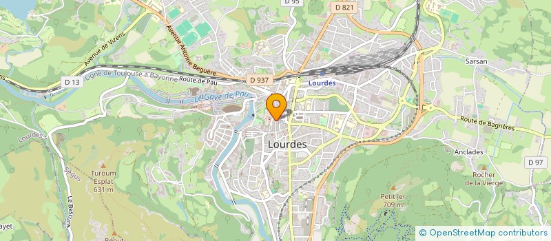 localisation de l'entreprise MONSIEUR TOUSSAINT PASQUALINI  LOURDES